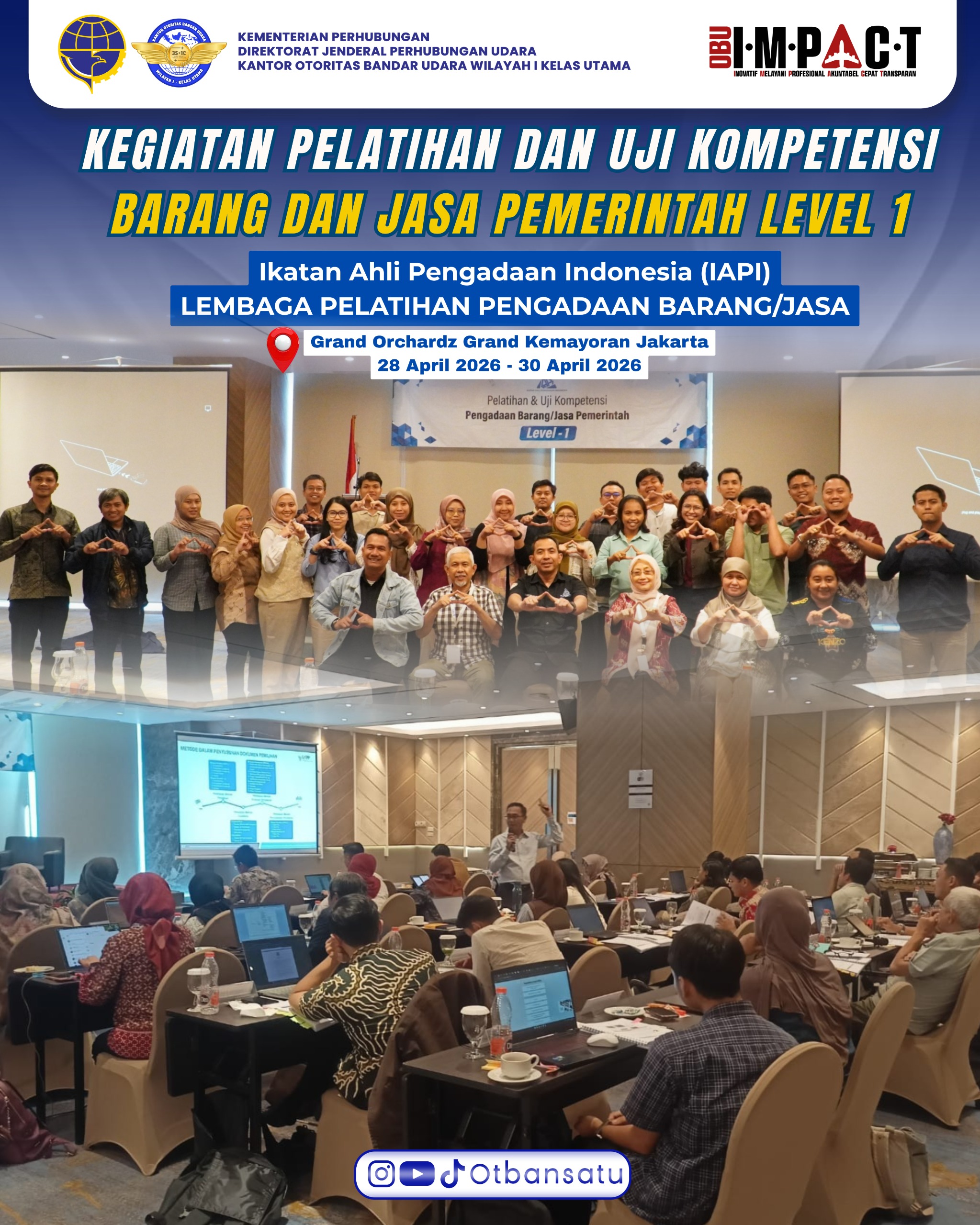 Pelatihan dan Uji Kompetensi Barang dan Jasa Level I