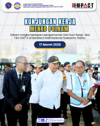 Kunjungan Kerja Menteri Polkam di Bandara...